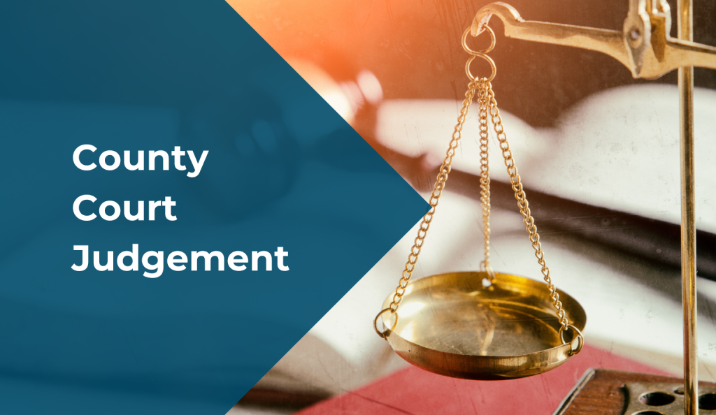 CCJ; County Court Judgement